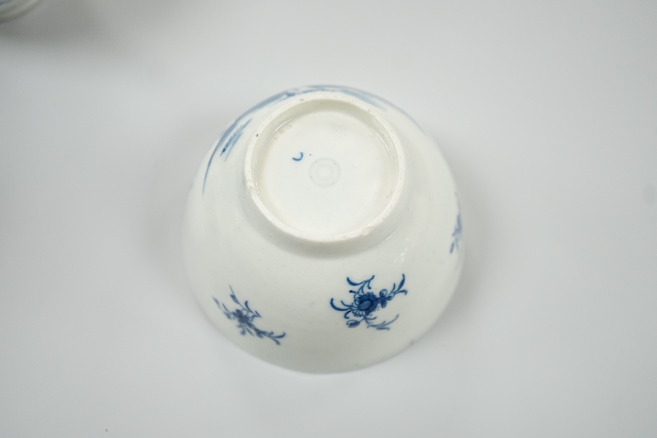 A Worcester trio 'Waiting Chinaman', c.1770
